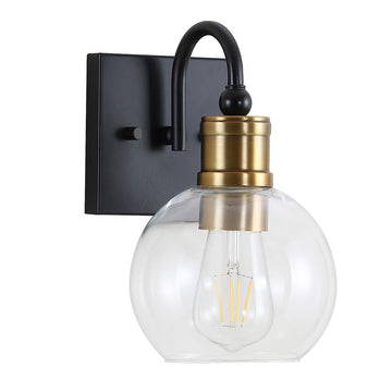 Marais Iron/Glass Rustic Vintage LED Vanity Light - JONATHAN Y
